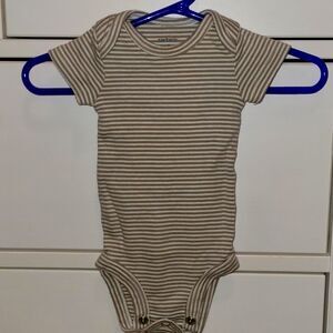 3 for $10! Newborn Brown striped onesie